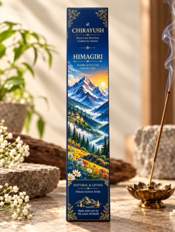 Sri Chirayush Himagiri Collection - Frankincense & White Musk Masala Incense Sticks (40 Sticks)